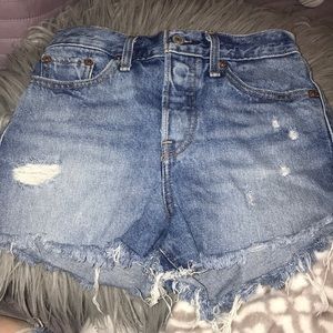 Distressed Levi’s Shorts
